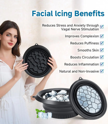 Collapsible Face Ice Bath Bowl