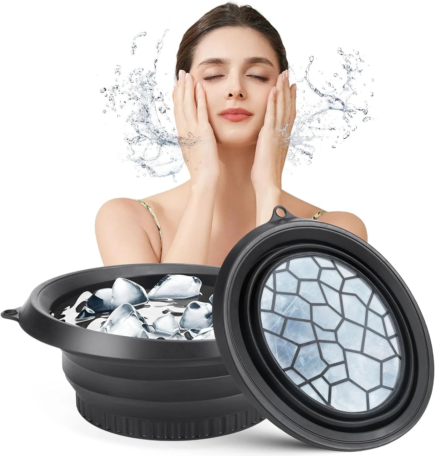 Collapsible Face Ice Bath Bowl