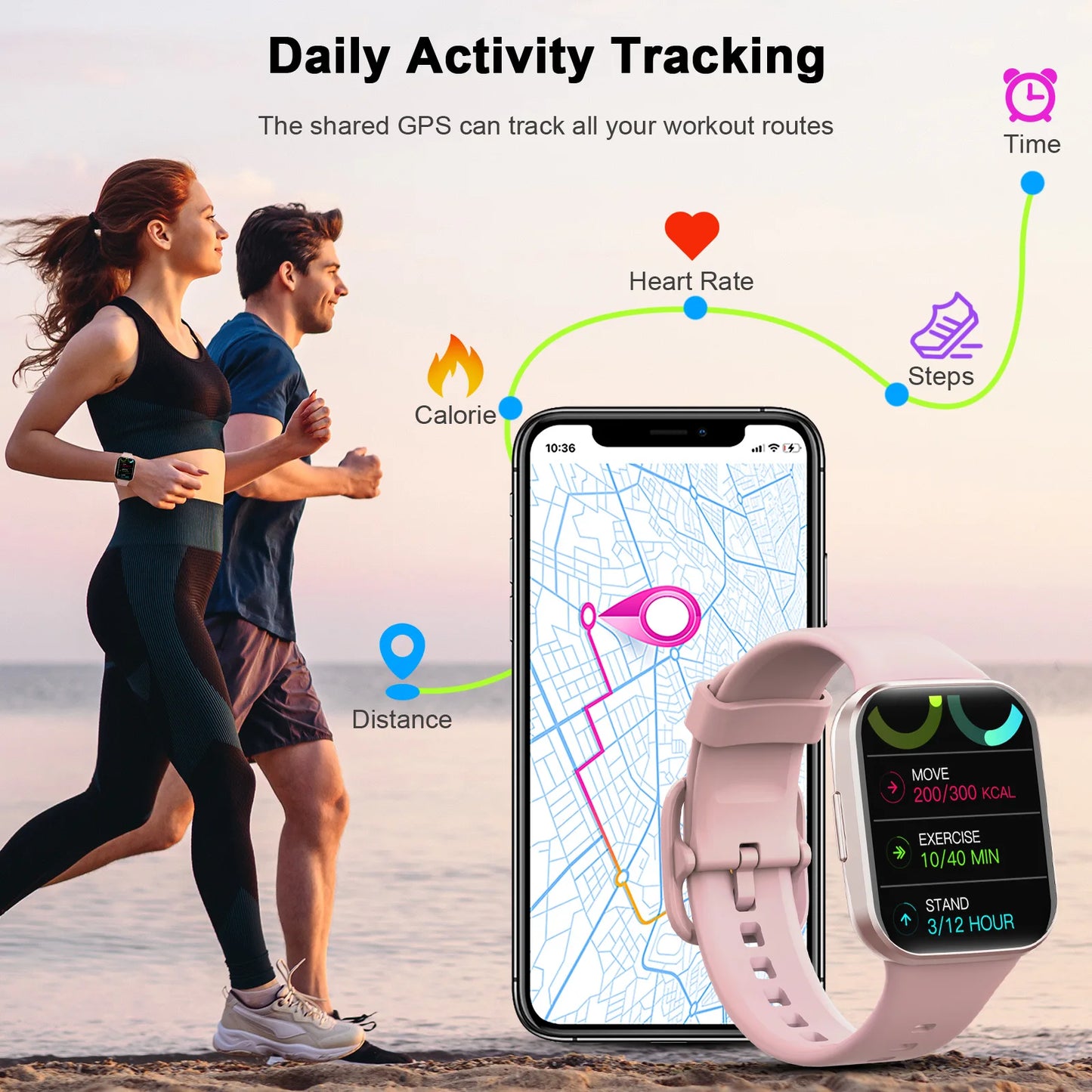 Smart Watch Fitness Tracker